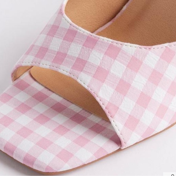 Pink Gingham Sandal - Picture 3 of 4